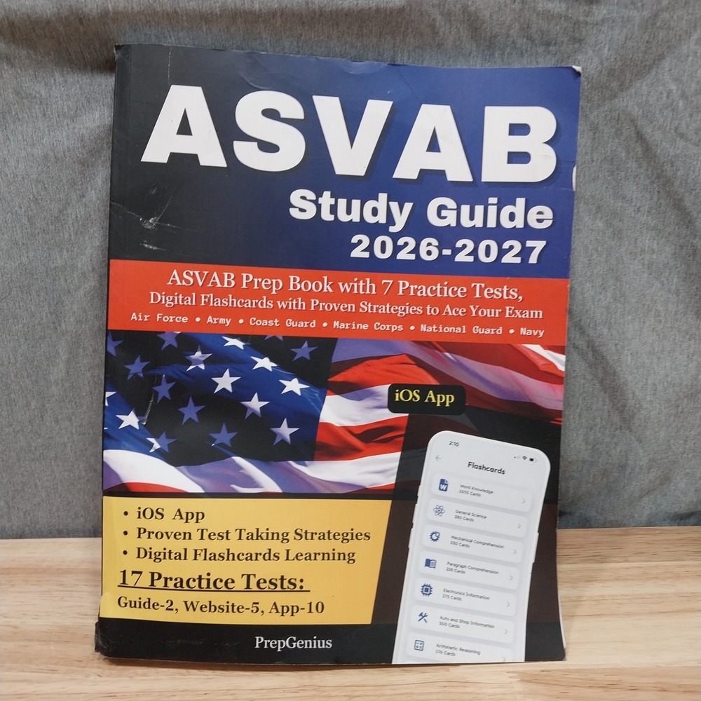 ASVAB Study Guide 2026-2027 Military Prep Book PrepGenius